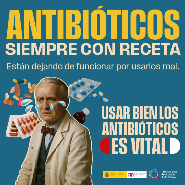 Campaña antibioticos, flyer